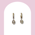 Boucles d’oreilles mini maille marine