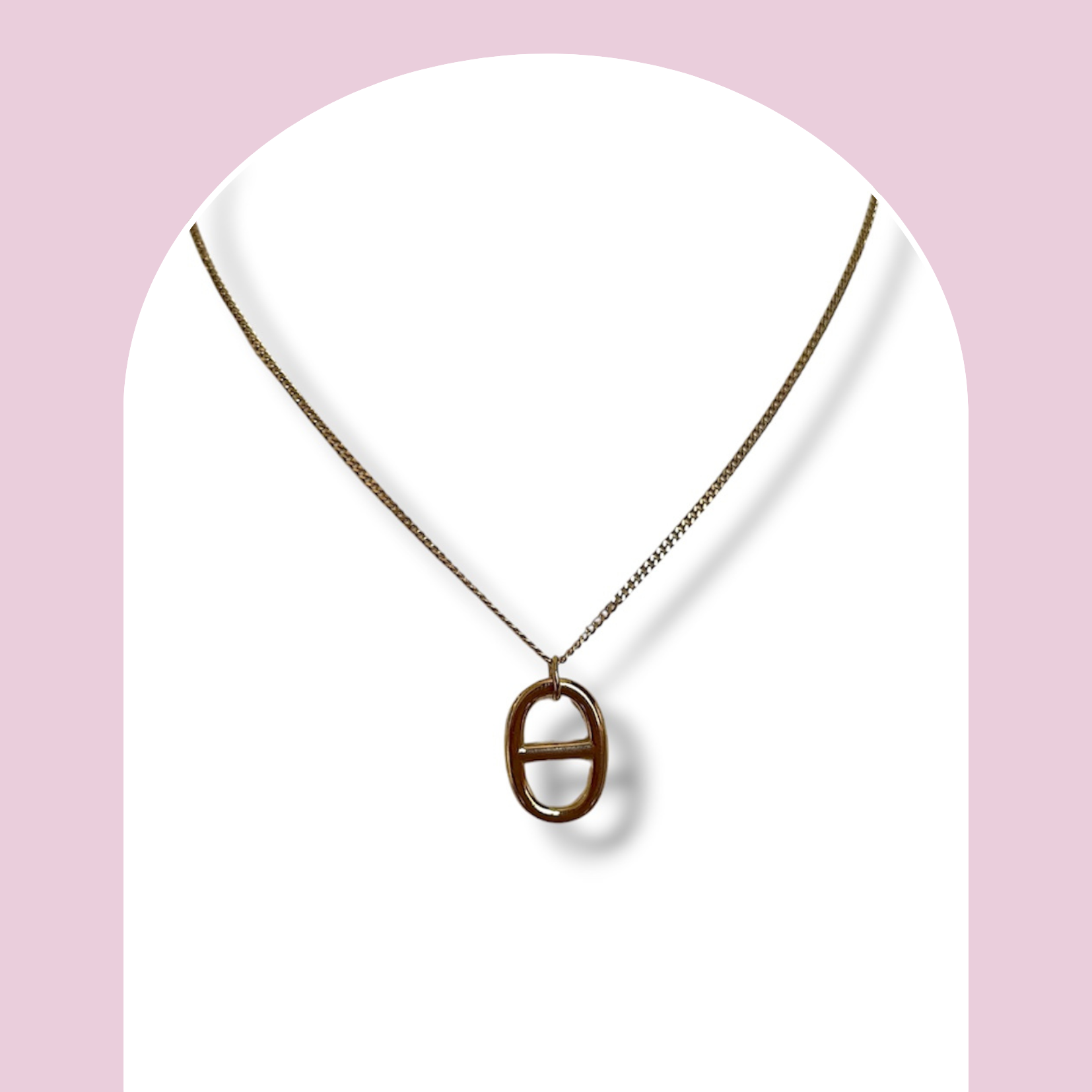 Collier maille marine