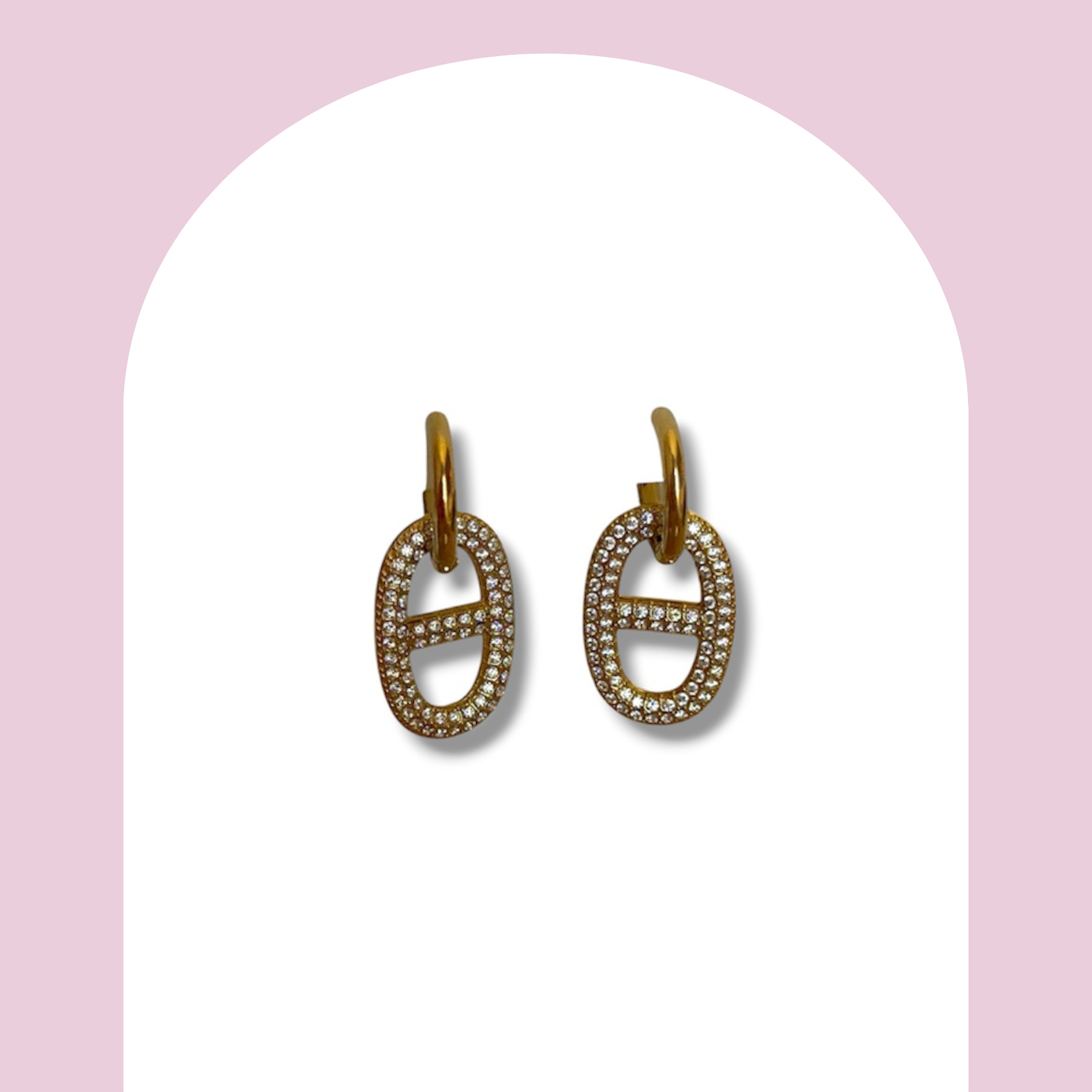 Boucles d’oreilles maille marine