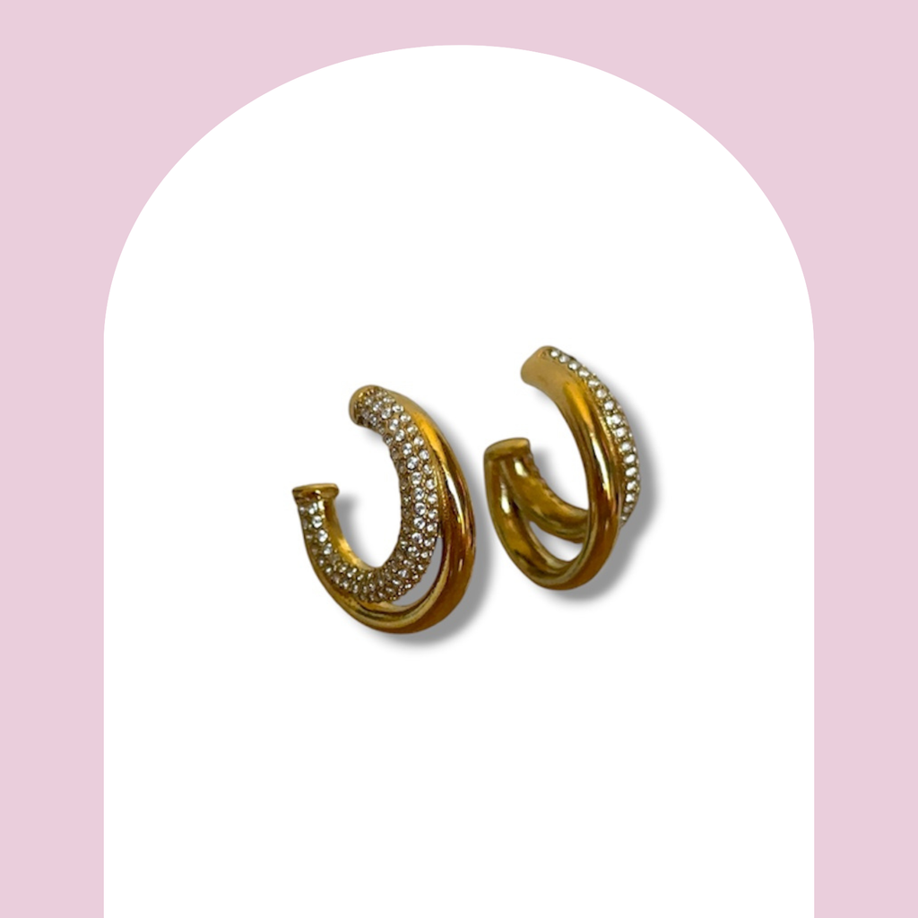 Boucles d’oreilles strass