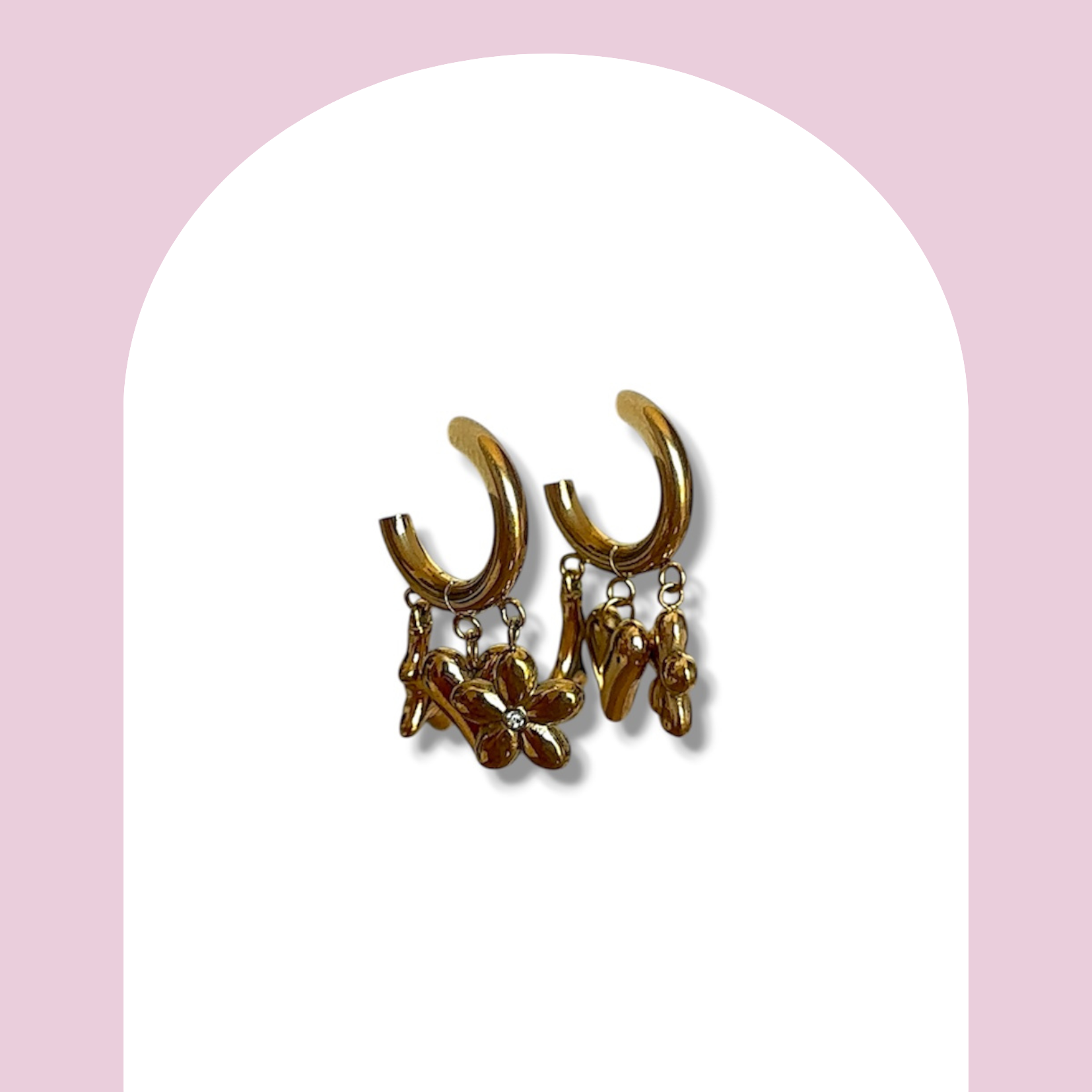 Boucles d’oreilles fleurie