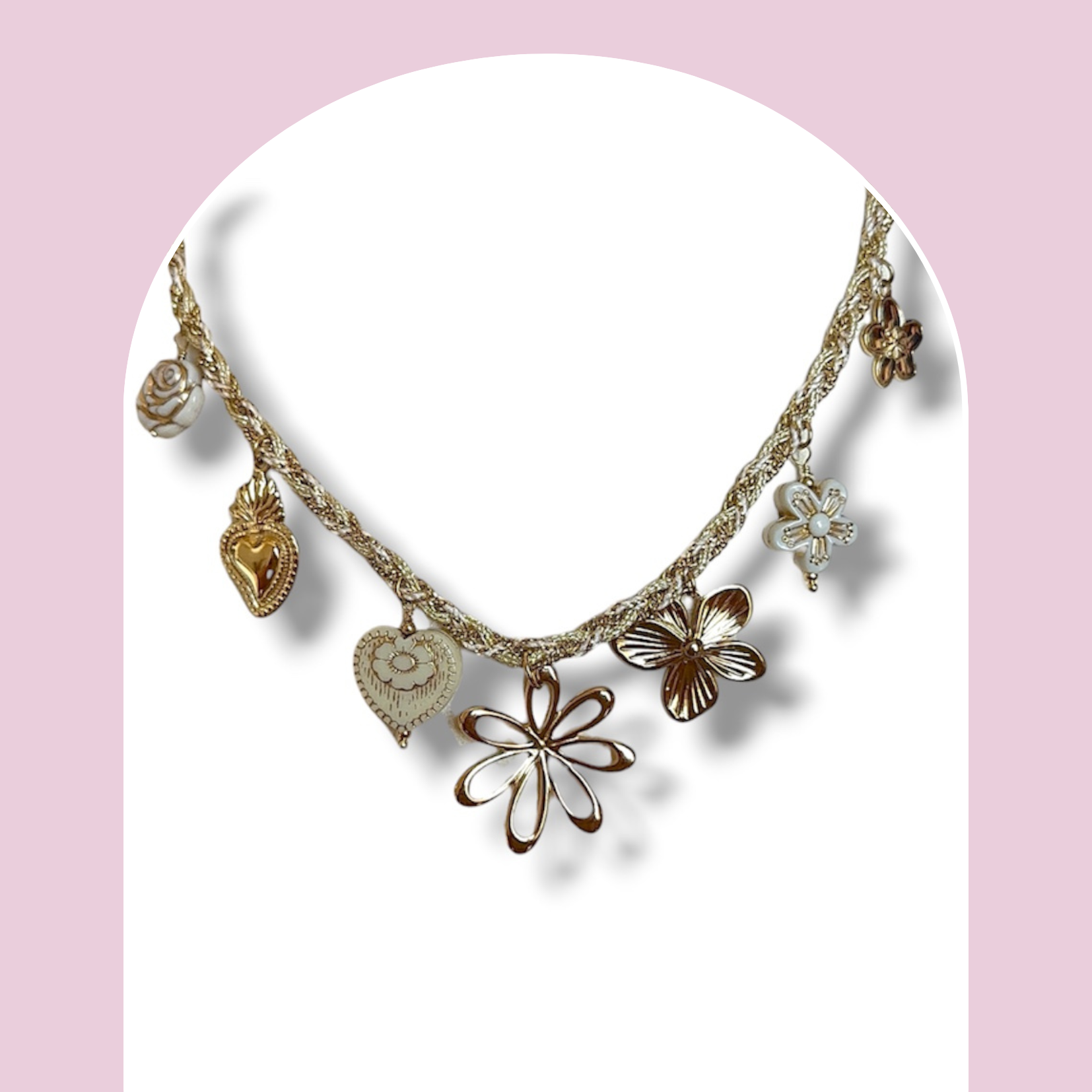 Collier fleur éternelle