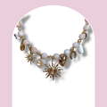 Collier perles soleil