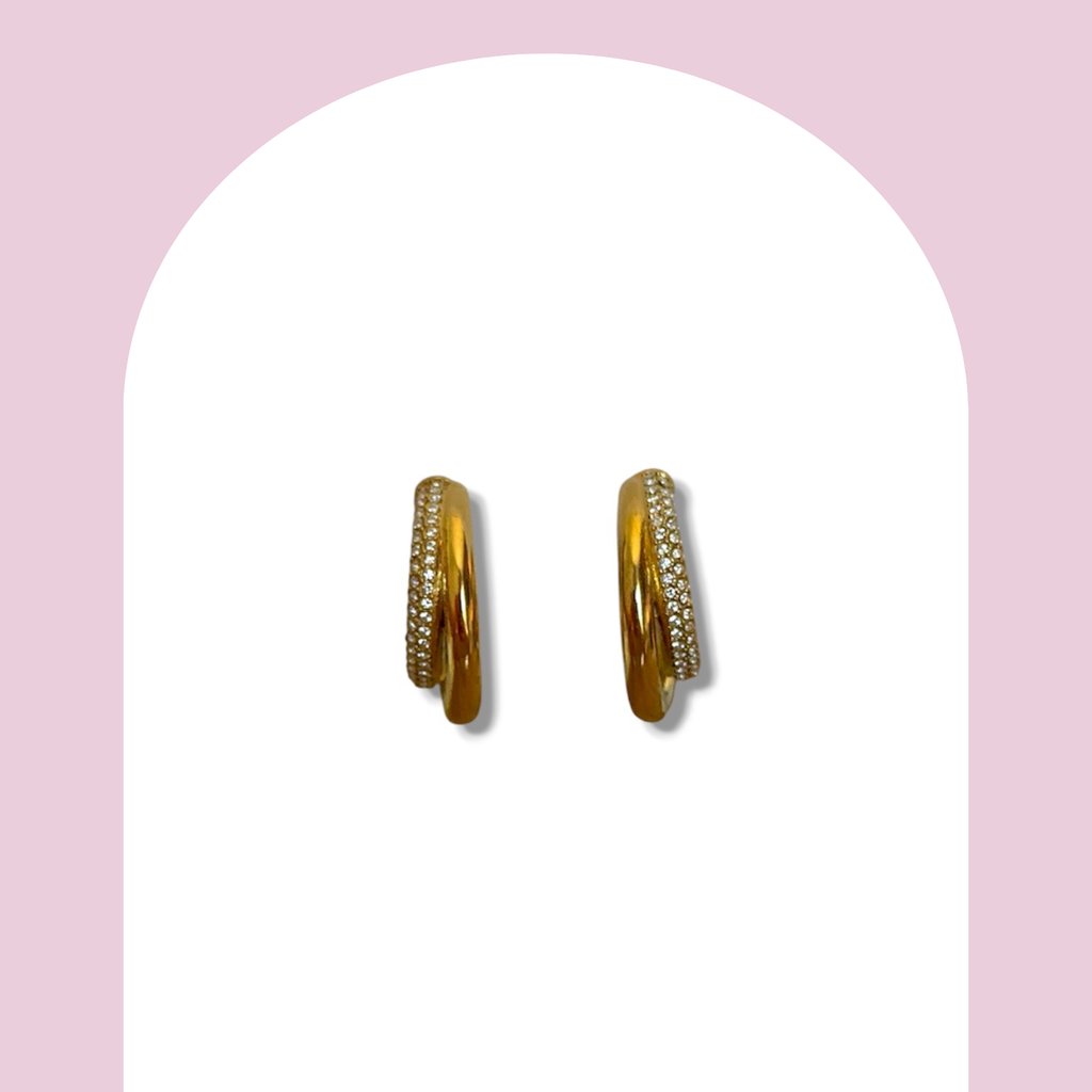 Boucles d’oreilles strass