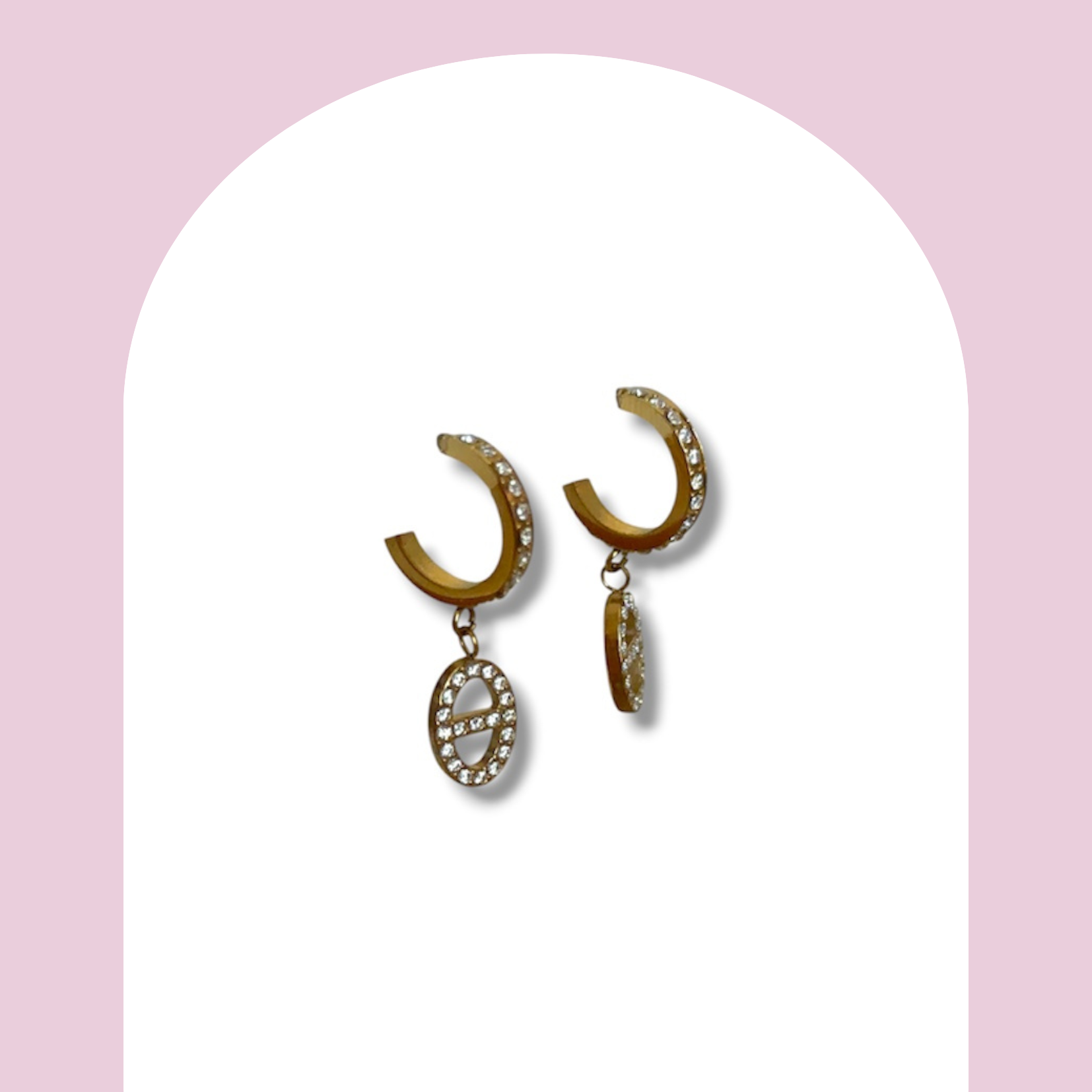 Boucles d’oreilles mini maille marine
