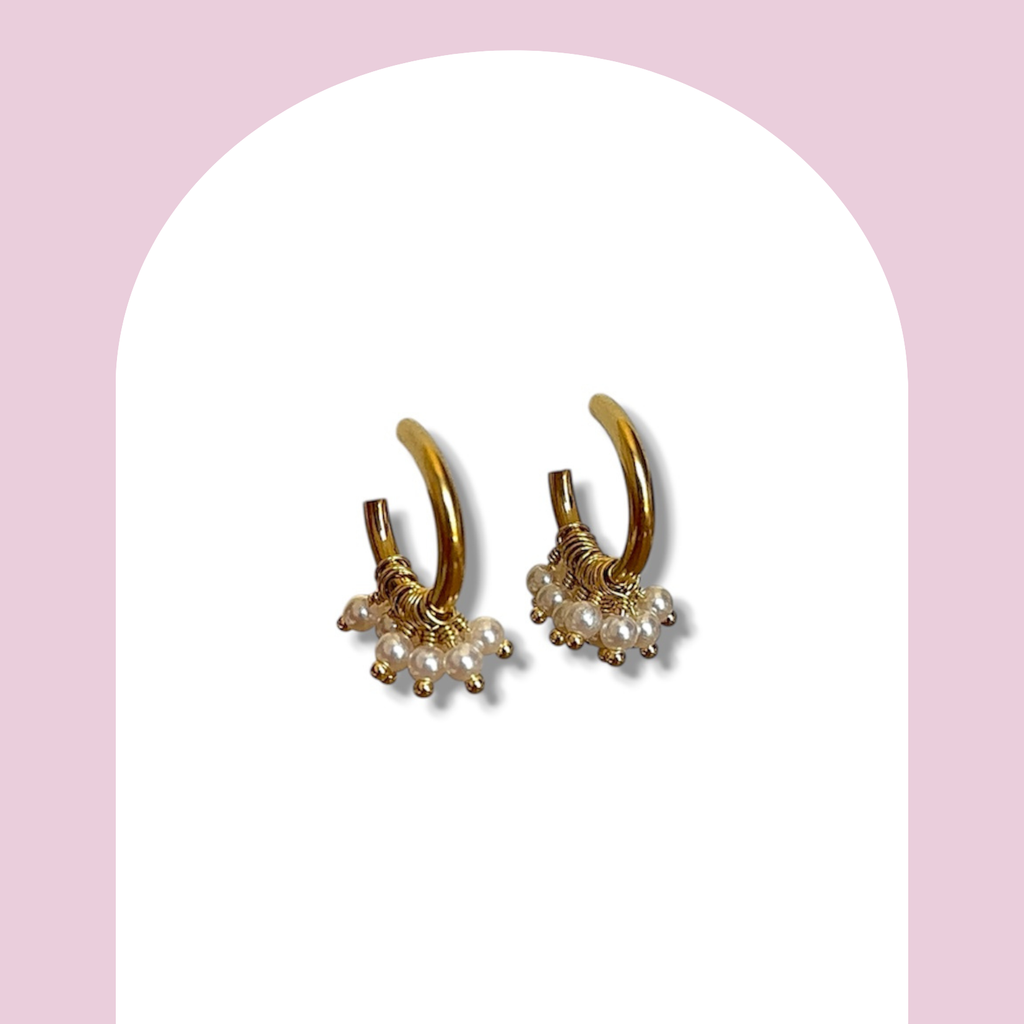 Boucles d’oreilles mini perles