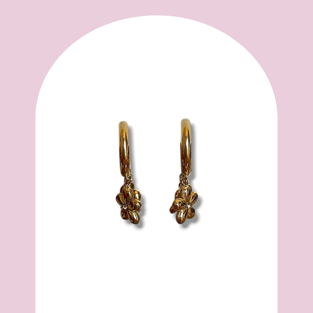 Boucles d’oreilles fleurie